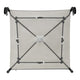 Tarc de joaca copii, Lionelo, Bonnie, Pana la 15 kg, 100 x 100 cm, Pliere compacta, Include geanta de transport, Din plasa, Cu intrare laterala cu fermoar, Cu roti, Cu salteluta din spuma, Conform cu EN12227, Gri deschis