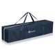 Tarc de joaca copii, Lionelo, Bonnie, Pana la 15 kg, 100 x 100 cm, Pliere compacta, Include geanta de transport, Din plasa, Cu intrare laterala cu fermoar, Cu roti, Cu salteluta din spuma, Conform cu EN12227, Albastru