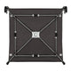 Tarc de joaca copii, Lionelo, Bonnie, Pana la 15 kg, 100 x 100 cm, Pliere compacta, Include geanta de transport, Din plasa, Cu intrare laterala cu fermoar, Cu roti, Cu salteluta din spuma, Conform cu EN12227, Gri inchis