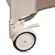 Tarc de joaca copii, Lionelo, Bonnie, Pana la 15 kg, 100 x 100 cm, Pliere compacta, Include geanta de transport, Din plasa, Cu intrare laterala cu fermoar, Cu roti, Cu salteluta din spuma, Conform cu EN12227, Bej