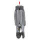Tarc de joaca copii, Lionelo, Bonnie, Pana la 15 kg, 100 x 100 cm, Pliere compacta, Include geanta de transport, Din plasa, Cu intrare laterala cu fermoar, Cu roti, Cu salteluta din spuma, Conform cu EN12227, Gri deschis