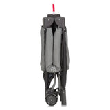 Tarc de joaca copii, Lionelo, Bonnie, Pana la 15 kg, 100 x 100 cm, Pliere compacta, Include geanta de transport, Din plasa, Cu intrare laterala cu fermoar, Cu roti, Cu salteluta din spuma, Conform cu EN12227, Gri inchis