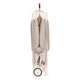 Tarc de joaca copii, Lionelo, Bonnie, Pana la 15 kg, 100 x 100 cm, Pliere compacta, Include geanta de transport, Din plasa, Cu intrare laterala cu fermoar, Cu roti, Cu salteluta din spuma, Conform cu EN12227, Bej