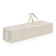 Tarc de joaca copii, Lionelo, Bonnie, Pana la 15 kg, 100 x 100 cm, Pliere compacta, Include geanta de transport, Din plasa, Cu intrare laterala cu fermoar, Cu roti, Cu salteluta din spuma, Conform cu EN12227, Bej