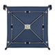 Tarc de joaca copii, Lionelo, Bonnie, Pana la 15 kg, 100 x 100 cm, Pliere compacta, Include geanta de transport, Din plasa, Cu intrare laterala cu fermoar, Cu roti, Cu salteluta din spuma, Conform cu EN12227, Albastru