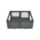Tarc de joaca copii, Lionelo, Florence Easy Fold, 150 x 180 x 75 cm, Pliere, depliere automata, Include geanta de transport, Din plasa, Cu doua intrari laterale, 0-48 luni, Conform cu EN12227, Gri