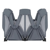 Tarc de joaca copii, Lionelo, Florence Easy Fold XL, 180 x 200 x 68 cm, Pliere, depliere automata, Include geanta de transport, Din plasa, Cu doua intrari laterale, 0-48 luni, Conform cu EN12227, Grey Stone