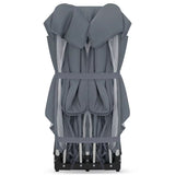 Tarc de joaca copii, Lionelo, Florence Easy Fold XL, 180 x 200 x 68 cm, Pliere, depliere automata, Include geanta de transport, Din plasa, Cu doua intrari laterale, 0-48 luni, Conform cu EN12227, Grey Stone