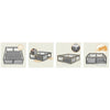 Tarc de joaca copii, Lionelo, Willow XL,180 x 200 cm, Pliere compacta, Include geanta de transport, Din plasa, Cu doua intrari laterale si fermoar, Cu ventuze pentru stabilitate, Conform cu EN 12227:2010, Gri