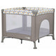 Tarc de joaca, FreeON, Patrat, Pliabil, Intrare cu fermoar, Laterale din plasa, 93x93x87 cm, Pana la 15 kg, 6 luni+, Gri