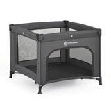 Tarc pliant, Petite&Mars, Nook, 90 x 90 cm, Pliere compacta, Include geanta de transport, Intrare laterala, Pereti din plasa, Structura stabila, Pana la 15 kg, 0 luni+, Gri