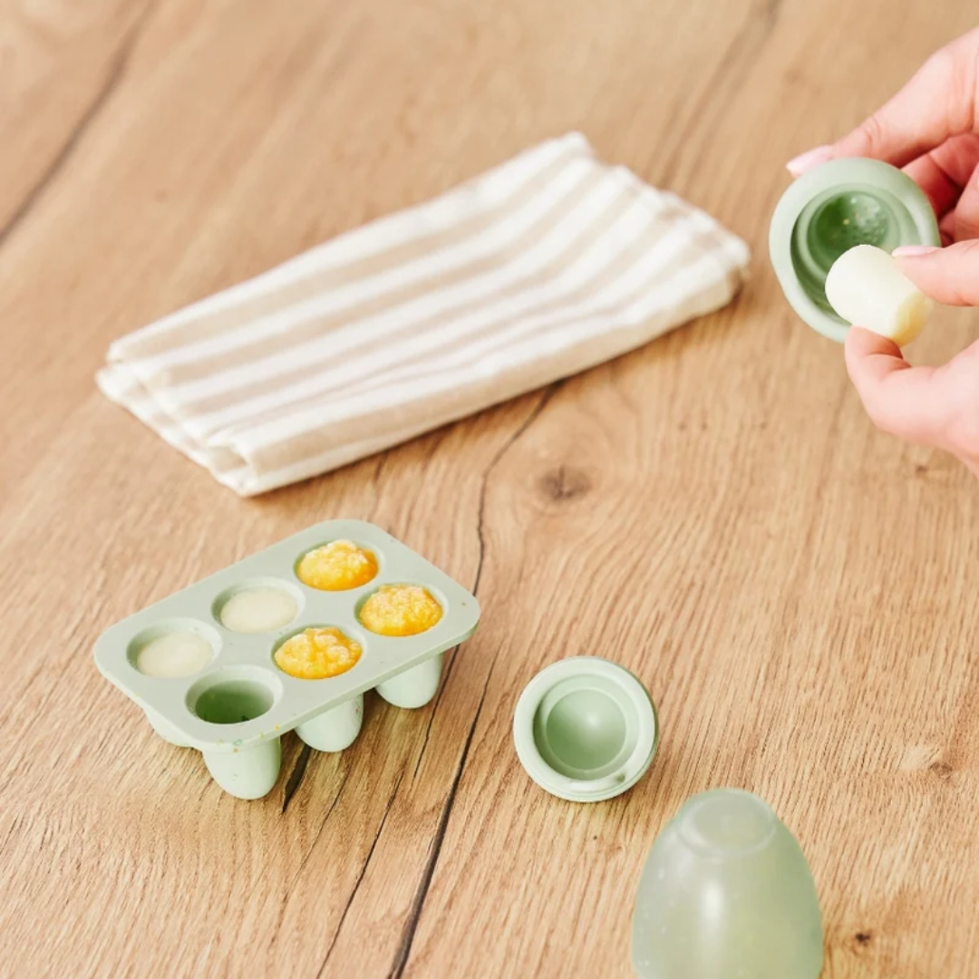 Babymoov - Set recipiente din silicon si feeder pentru bebelusi - gogobaby.ro