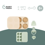 Babymoov - Set recipiente din silicon si feeder pentru bebelusi