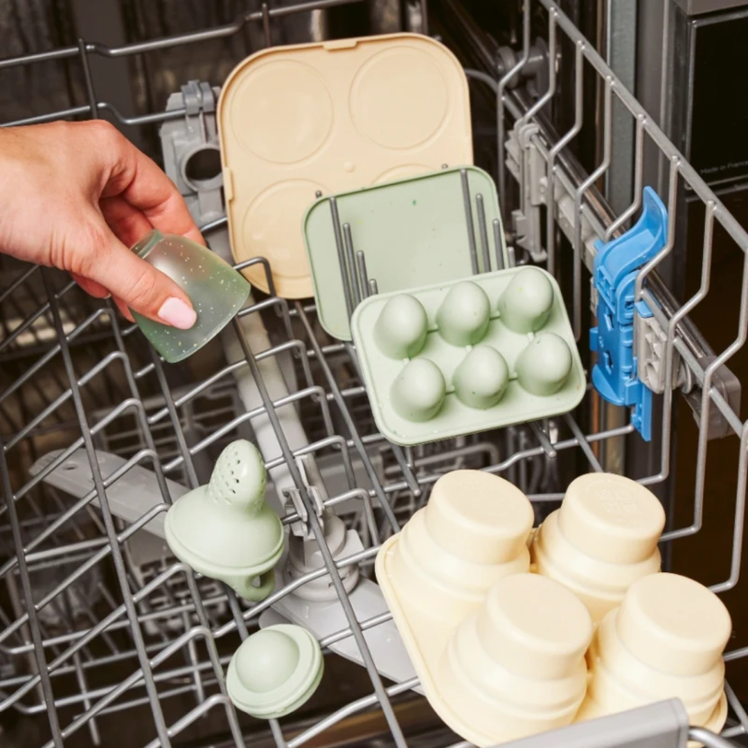 Babymoov - Set recipiente din silicon si feeder pentru bebelusi - gogobaby.ro