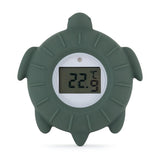 Temometru digital, Petite&Mars, Broscuta Terry, Multifunctional, Ecran usor de citit, Valoare precisa, Silicon Sigur, Avertizare temperatura, 0 luni+, Verde