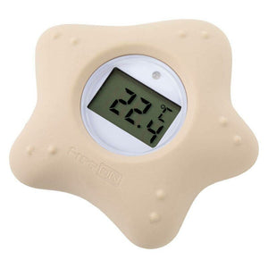 Termometru digital, FreeON, Starfish, Multifunctional, Ecran usor de citit, BPA Free, 0 luni+, Beiige