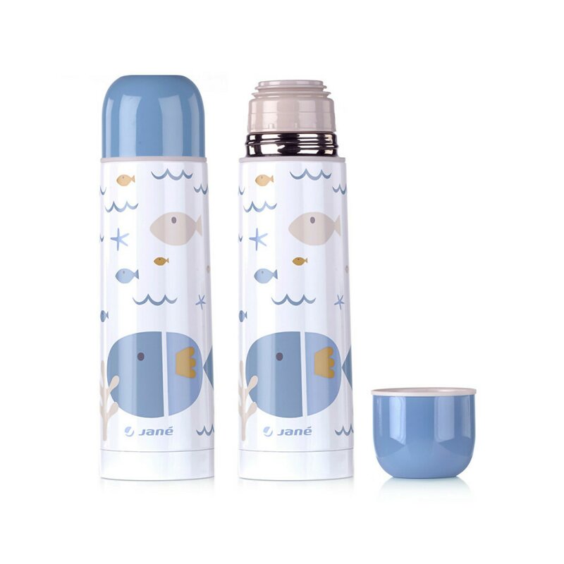 Termons pentru lichide, Jane, Din otel inoxidabil, 500 ml, Fara BPA, Lazuli Blue - gogobaby.ro