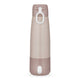 Termos inteligent cu incalzire, Lionelo, ThermUp Bottle, Incalzeste in 3.5 min, Mentine temperatura pana la 20 h, Constructie vidata cu 5 straturi, Capacitate 350 ml, USB-C, 5 setari de temperatura: 37-55°C, Roz nude