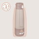 Termos inteligent cu incalzire, Lionelo, ThermUp Bottle, Incalzeste in 3.5 min, Mentine temperatura pana la 20 h, Constructie vidata cu 5 straturi, Capacitate 350 ml, USB-C, 5 setari de temperatura: 37-55°C, Roz nude