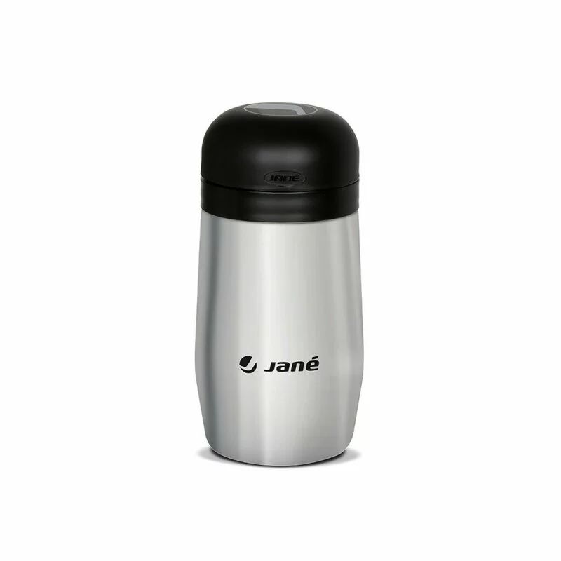 Termos, Jane, Din otel inoxidabil, 1000 ml, Fara BPA, Cu gentuta din izopren, Black