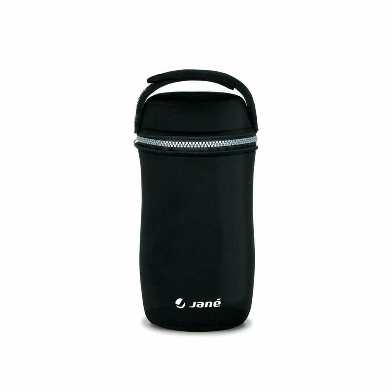 Termos, Jane, Din otel inoxidabil, 1000 ml, Fara BPA, Cu gentuta din izopren, Black