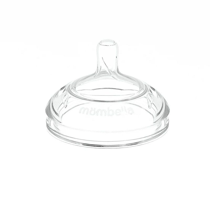 Tetină anti-colici din silicon Mombella Breast Like, Flux Consistent (Mărimea XL) - Ivory - gogobaby.ro