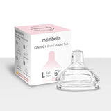 Tetină Biberon Classic Anti-colici Mombella, Flux Rapid (L), 6 Luni +