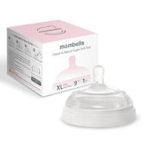 Tetină anti-colici din silicon Mombella Breast Like, Flux Consistent (Mărimea XL) - Ivory