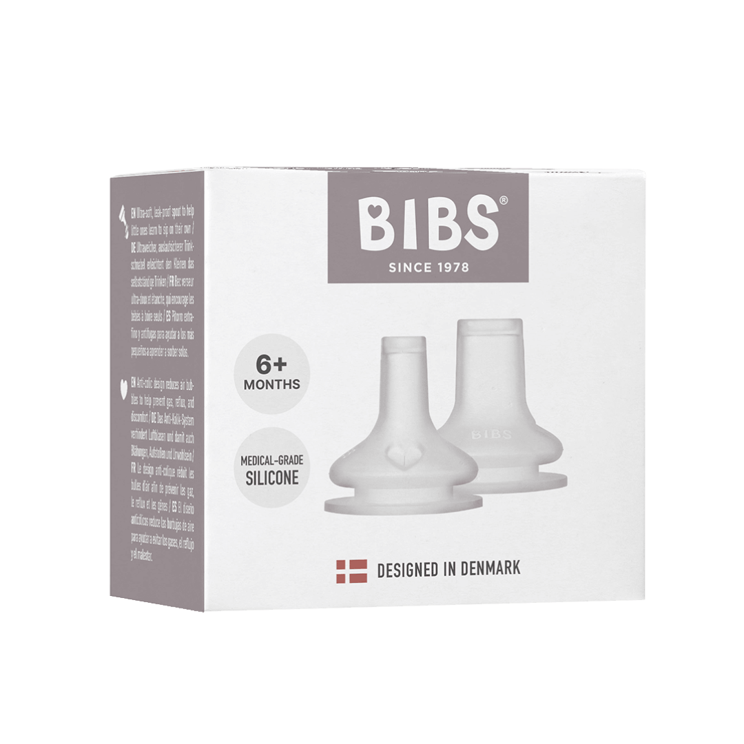 BIBS - Set 2 tetine din silicon pentru biberon tip Sippy Cup - gogobaby.ro