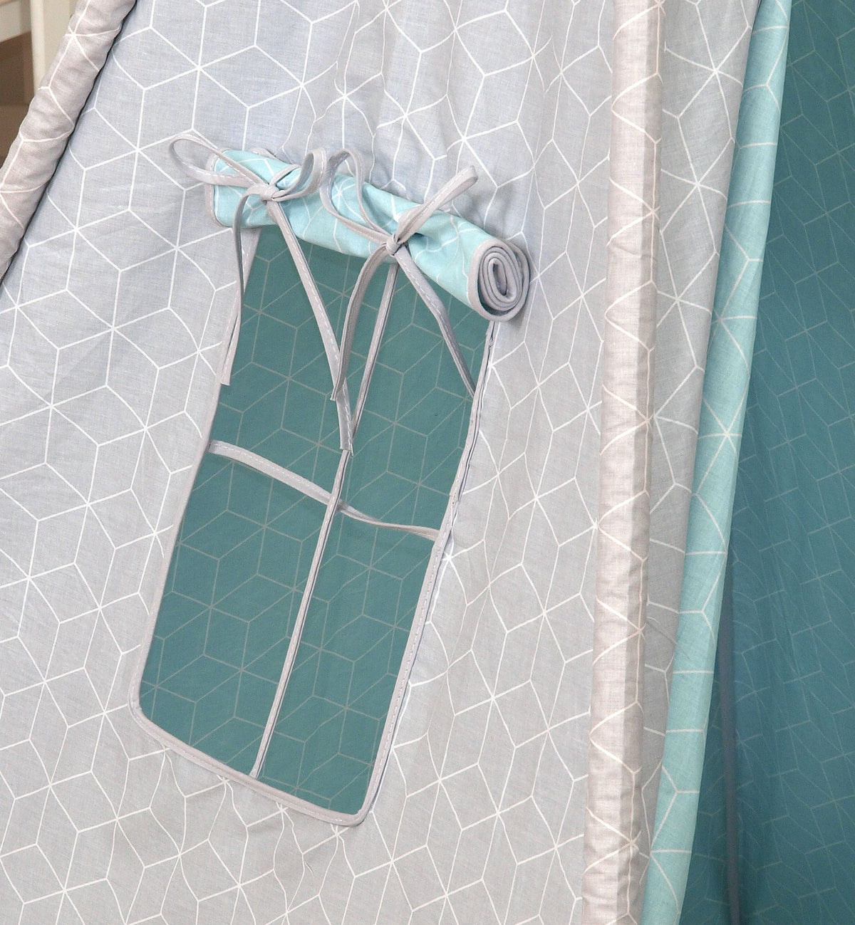 Jolie Cort Tipi 100x100cm Geometric Blue