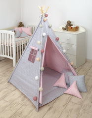 Jolie Cort Tipi 100x100 cm Geometric Pink