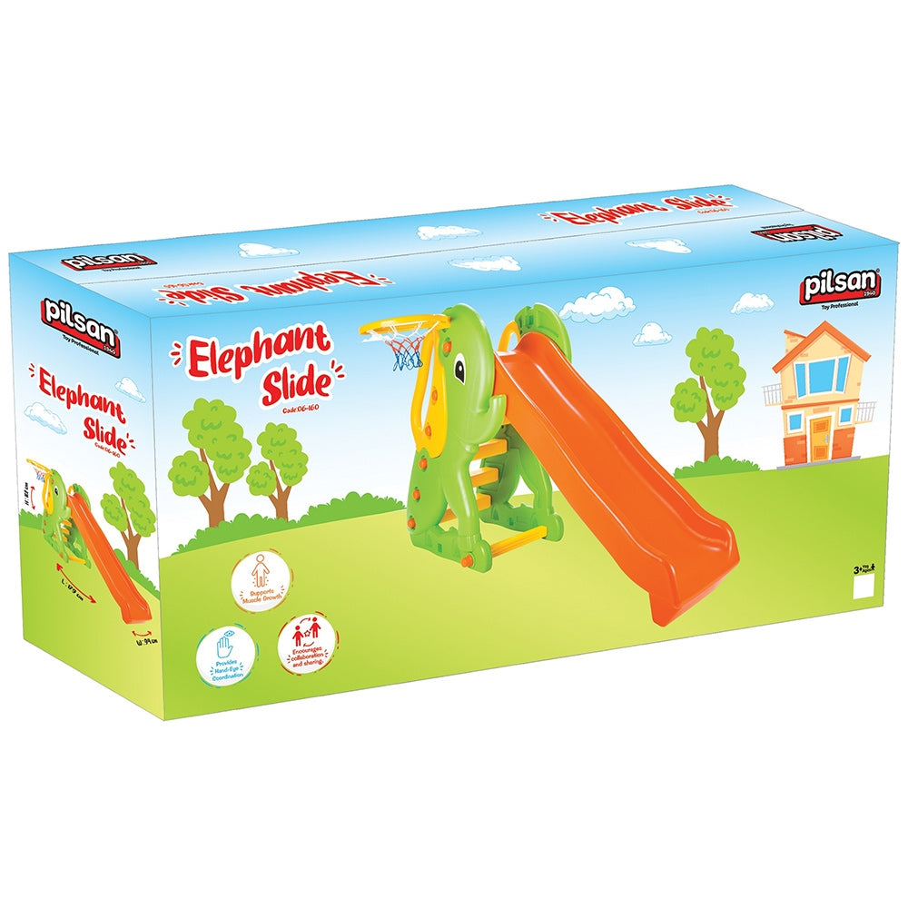 Tobogan Pilsan Elephant Slide orange green - gogobaby.ro