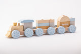 Jucarie din lemn, Cubika, Trenuletul Express - Pastel