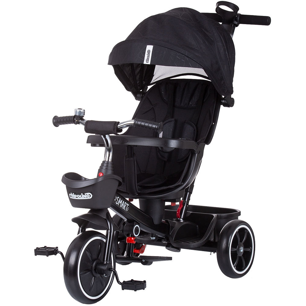 Tricicleta Chipolino Smart cu sezut reversibil raven - gogobaby.ro