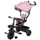 Tricicleta copii, Free2Move, cu sezut rotativ 360 grade, Reglabil, Roti EVA, Mecanism de pedalare libera, Suport picioare, Pink Black, Resigilat