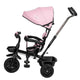 Tricicleta copii, Free2Move, cu sezut rotativ 360 grade, Reglabil, Roti EVA, Mecanism de pedalare libera, Suport picioare, Pink Black, Resigilat