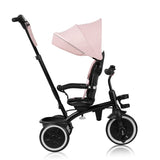 Tricicleta copii, Lionelo, Berry, 2 in 1, Multifunctionala, Suport picioare, Control al directiei, Scaun reversibil, Rotire 360 grade, Functie de roata libera, Utilizare pana la 5 ani, Constructie din otel, Conform cu standardul EN71, Roz
