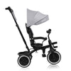 Tricicleta copii, Lionelo, Berry, 2 in 1, Multifunctionala, Suport picioare, Control al directiei, Scaun reversibil, Rotire 360 grade, Functie de roata libera, Utilizare pana la 5 ani, Constructie din otel, Conform cu standardul EN71, Gri