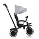 Tricicleta copii, Lionelo, Berry, 2 in 1, Multifunctionala, Suport picioare, Control al directiei, Scaun reversibil, Rotire 360 grade, Functie de roata libera, Utilizare pana la 5 ani, Constructie din otel, Conform cu standardul EN71, Gri
