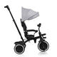 Tricicleta copii, Lionelo, Berry, 2 in 1, Multifunctionala, Suport picioare, Control al directiei, Scaun reversibil, Rotire 360 grade, Functie de roata libera, Utilizare pana la 5 ani, Constructie din otel, Conform cu standardul EN71, Gri