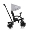 Tricicleta copii, Lionelo, Berry, 2 in 1, Multifunctionala, Suport picioare, Control al directiei, Scaun reversibil, Rotire 360 grade, Functie de roata libera, Utilizare pana la 5 ani, Constructie din otel, Conform cu standardul EN71, Gri