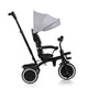 Tricicleta copii, Lionelo, Berry, 2 in 1, Multifunctionala, Suport picioare, Control al directiei, Scaun reversibil, Rotire 360 grade, Functie de roata libera, Utilizare pana la 5 ani, Constructie din otel, Conform cu standardul EN71, Gri