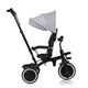 Tricicleta copii, Lionelo, Berry, 2 in 1, Multifunctionala, Suport picioare, Control al directiei, Scaun reversibil, Rotire 360 grade, Functie de roata libera, Utilizare pana la 5 ani, Constructie din otel, Conform cu standardul EN71, Gri