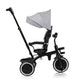 Tricicleta copii, Lionelo, Berry, 2 in 1, Multifunctionala, Suport picioare, Control al directiei, Scaun reversibil, Rotire 360 grade, Functie de roata libera, Utilizare pana la 5 ani, Constructie din otel, Conform cu standardul EN71, Gri