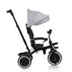 Tricicleta copii, Lionelo, Berry, 2 in 1, Multifunctionala, Suport picioare, Control al directiei, Scaun reversibil, Rotire 360 grade, Functie de roata libera, Utilizare pana la 5 ani, Constructie din otel, Conform cu standardul EN71, Gri