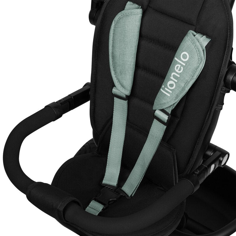 Tricicleta copii, Lionelo, Berry, 2 in 1, Multifunctionala, Suport picioare, Control al directiei, Scaun reversibil, Rotire 360 grade, Functie de roata libera, Utilizare pana la 5 ani, Constructie din otel, Conform cu standardul EN71, Verde - gogobaby.ro