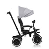 Tricicleta copii, Lionelo, Berry, 2 in 1, Multifunctionala, Suport picioare, Control al directiei, Scaun reversibil, Rotire 360 grade, Functie de roata libera, Utilizare pana la 5 ani, Constructie din otel, Conform cu standardul EN71, Gri