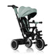 Tricicleta copii, Lionelo, Berry, 2 in 1, Multifunctionala, Suport picioare, Control al directiei, Scaun reversibil, Rotire 360 grade, Functie de roata libera, Utilizare pana la 5 ani, Constructie din otel, Conform cu standardul EN71, Verde