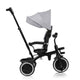 Tricicleta copii, Lionelo, Berry, 2 in 1, Multifunctionala, Suport picioare, Control al directiei, Scaun reversibil, Rotire 360 grade, Functie de roata libera, Utilizare pana la 5 ani, Constructie din otel, Conform cu standardul EN71, Gri