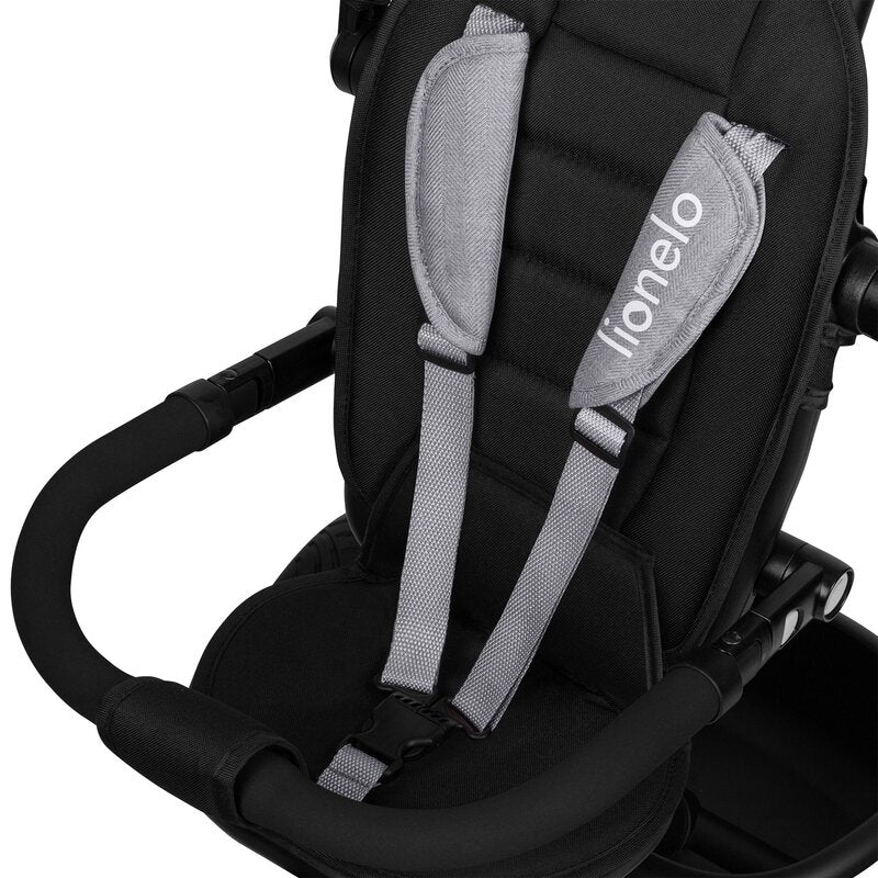 Tricicleta copii, Lionelo, Berry, 2 in 1, Multifunctionala, Suport picioare, Control al directiei, Scaun reversibil, Rotire 360 grade, Functie de roata libera, Utilizare pana la 5 ani, Constructie din otel, Conform cu standardul EN71, Gri - gogobaby.ro